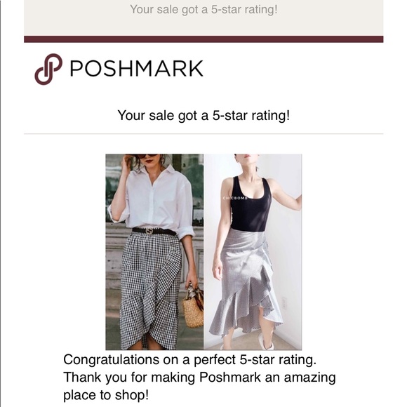 Midi Soft ruffle gingham skirt- Black White - Picture 5 of 5